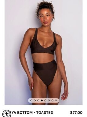 Skatie freya bottom Toasted Brown High-Waist Bikini